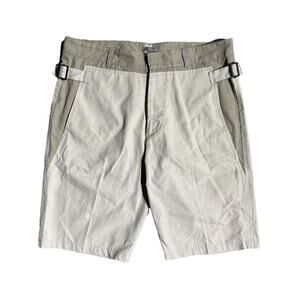 Bottega Veneta Two tone adjustable waist shorts